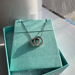 Tiffany  Silver Interlocking Necklace